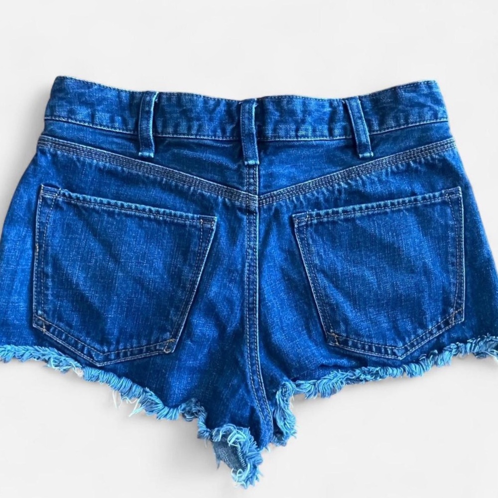 Free People Women's Button Fly High Rise Cheeky Cut Off Jean Shorts Waist 27